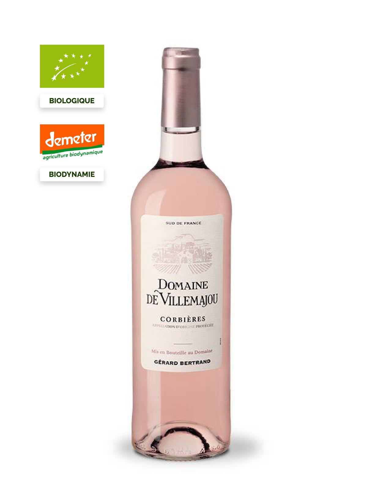 domaine de villemajou rosé 2019 corbières wijn biologische wijn biodynamie