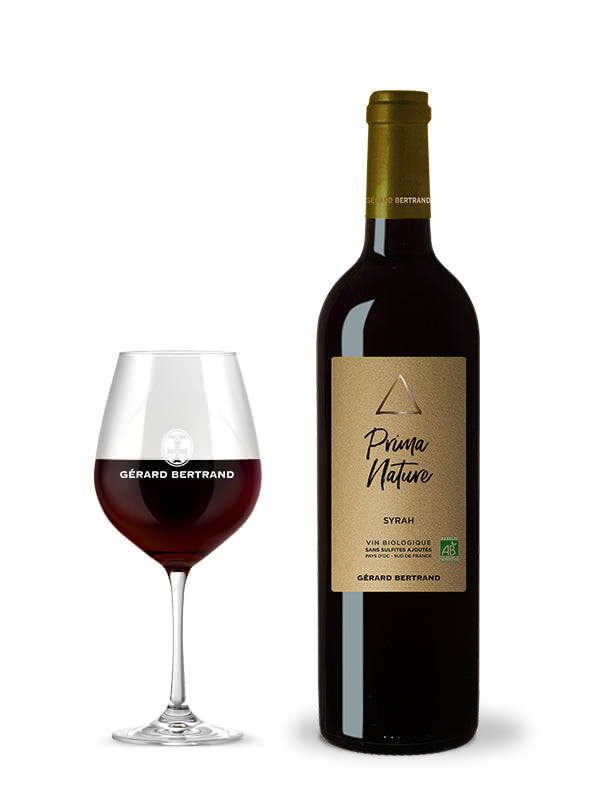 Prima Nature Syrah rode wijn 2020 Gérard Bertrand bio vegan zonder sulfieten