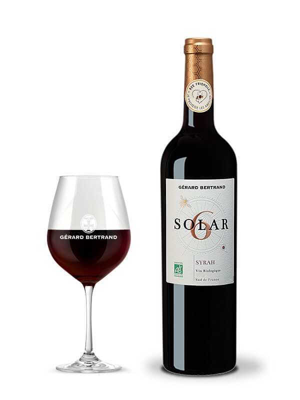 Solar6 Syrah biologische rode wijn beefriendly 2022 75cl - Gérard Bertrand 